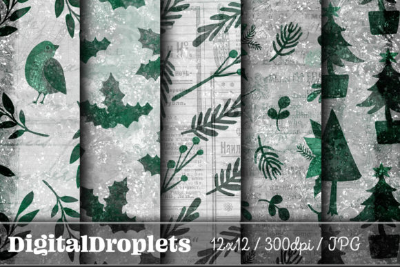 Christmas Home Vol. 29 | Collection: Vintage Digital Papers