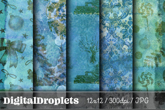 Christmas Shine Vol. 5: Vintage Paper Textures for Crafters