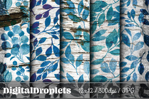 Leaves in the Wind Vol. 15: Vintage Texture for Modern Design