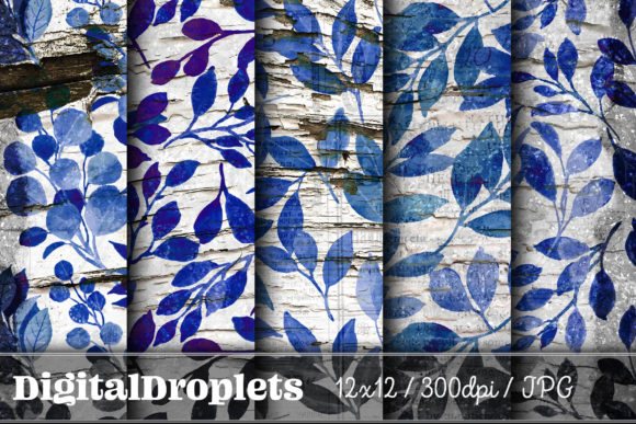Leaves in the Wind Vol. 16: A Vintage Textured Paper Collection