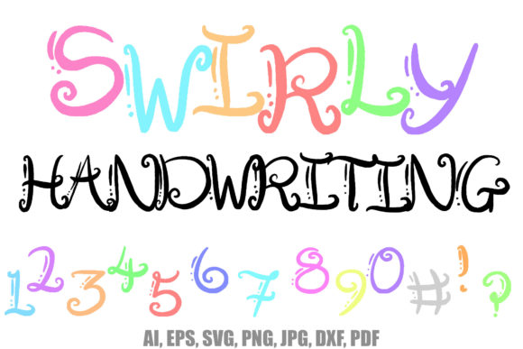 Swirly Swirl Handwriting Alphabet: A Designer's Playful Toolkit
