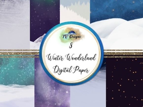 Winter Wonderland Digital Papers: A Creative Toolkit